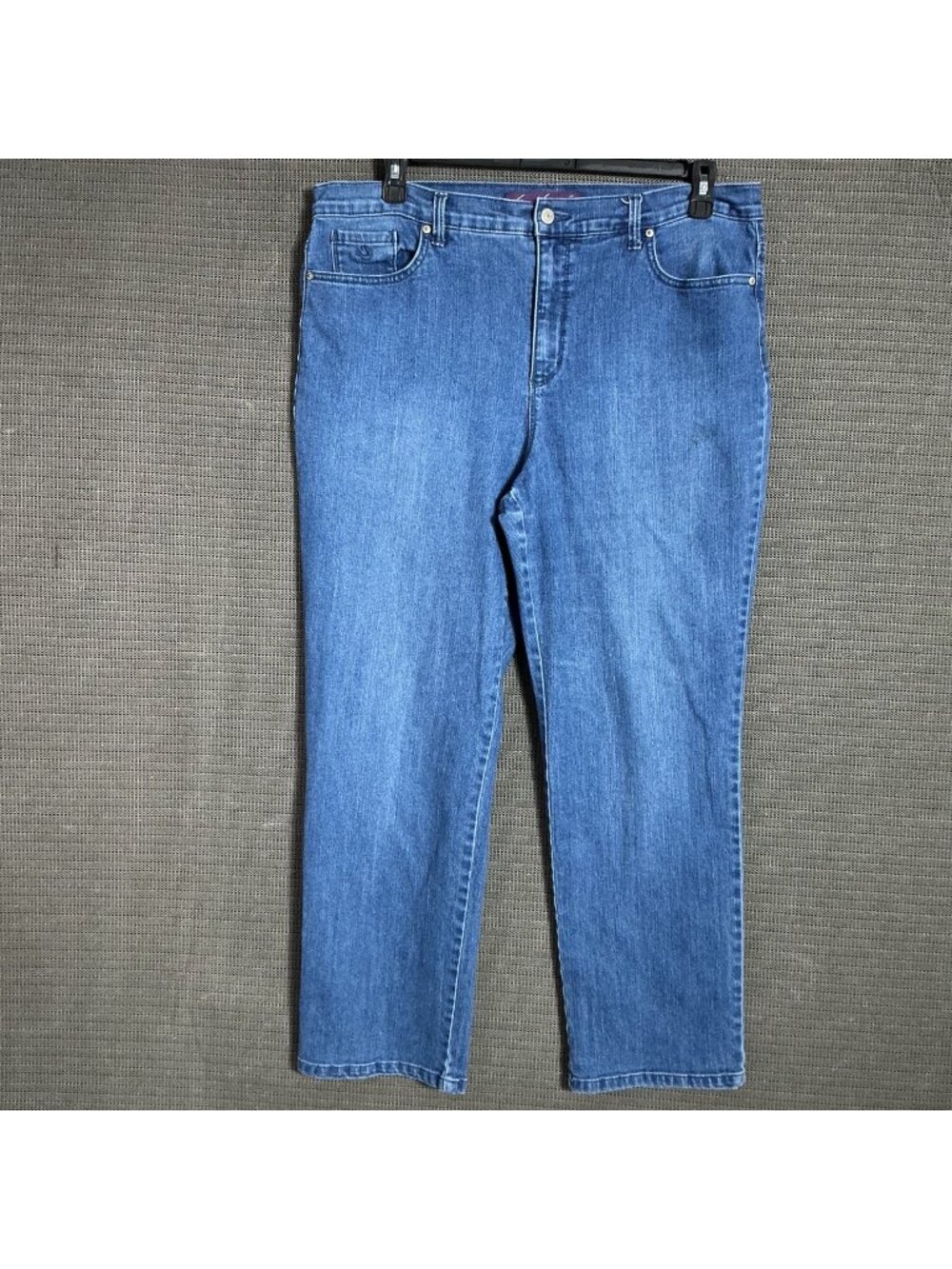 Gloria Vanderbilt Womens Size 18 Blue Amanda Classic Fit Tapered Leg Denim Jeans